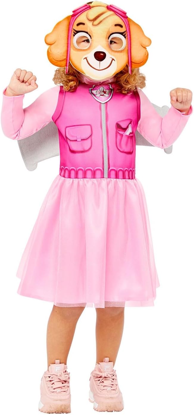 amscan Childs Girls Officially Licensed Paw Patrol Skye Book Day Week Fancy Dress Costume