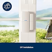 Vista 4 de Sensor de entrada (paquete de 6) – Protección de ventanas y puertas – Compatible con el sistema de seguridad tolviviov para el hogar