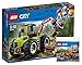 Produktbild LEGO City 60181 - Starke Fahrzeuge Forsttraktor + Lego City 30357 - Road Worker Polybag, Cooles Kinderspielzeug