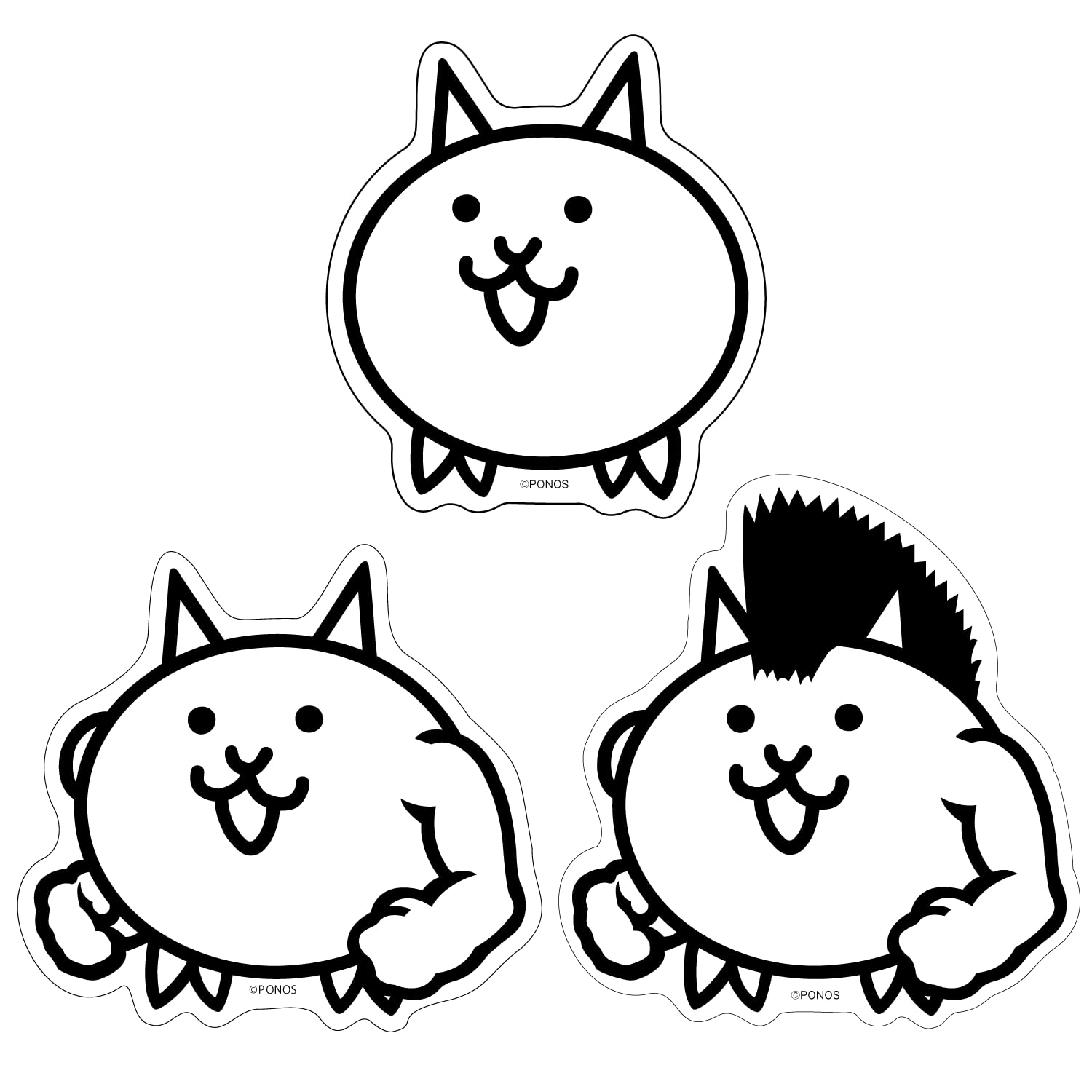 にゃんこ大商店オリジナル ステッカーセット ネコ にゃんこ大戦争