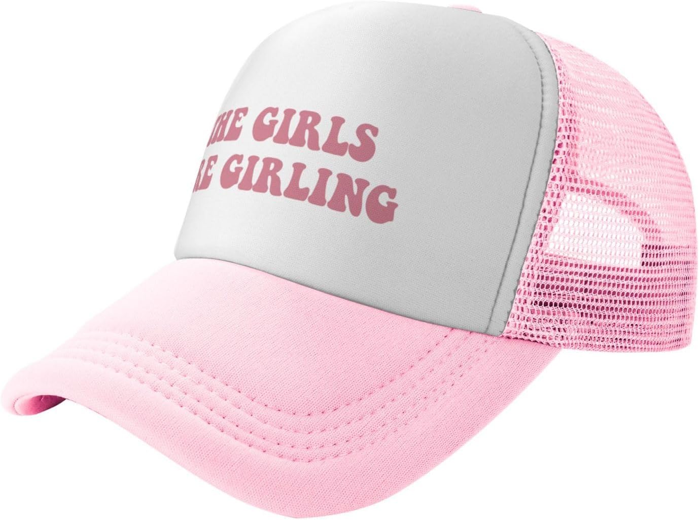 You Find It Offensive? I Find It Funny Trucker Hats for Women Pink Men Funny Slogan Pink Hats for Men