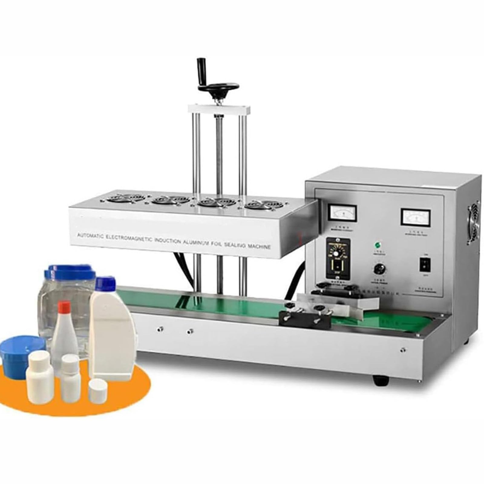 YNIYUJKL Automatic Aluminum Foil Sealing Machine, Electromagnetic Induction Cap Sealer For Plastic And Glass Bottles, Continuous Sealing, Diameter 60-130Mm,60mm