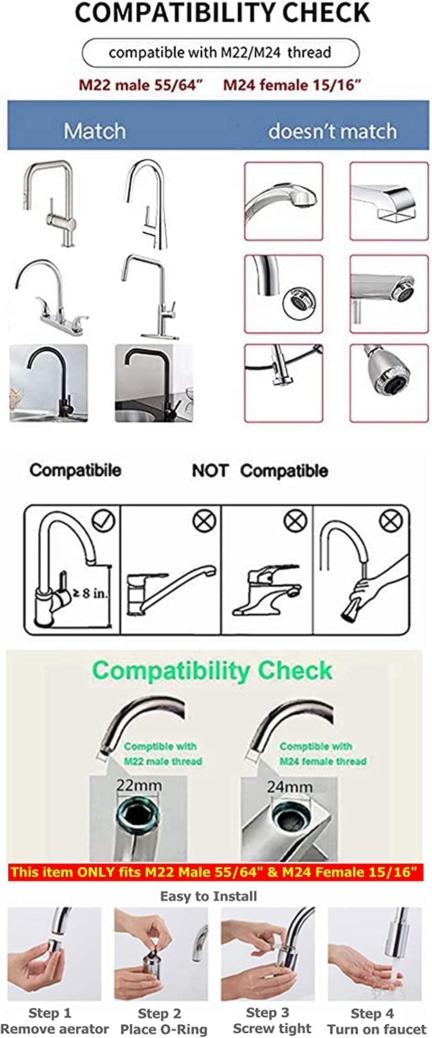 Touchless Automatic Faucet Motion Sensor Adapter Tap Autowater For Kitchen Bathroom Sink, Hand Free Aerator, Smart Faucet Sensor (Null)