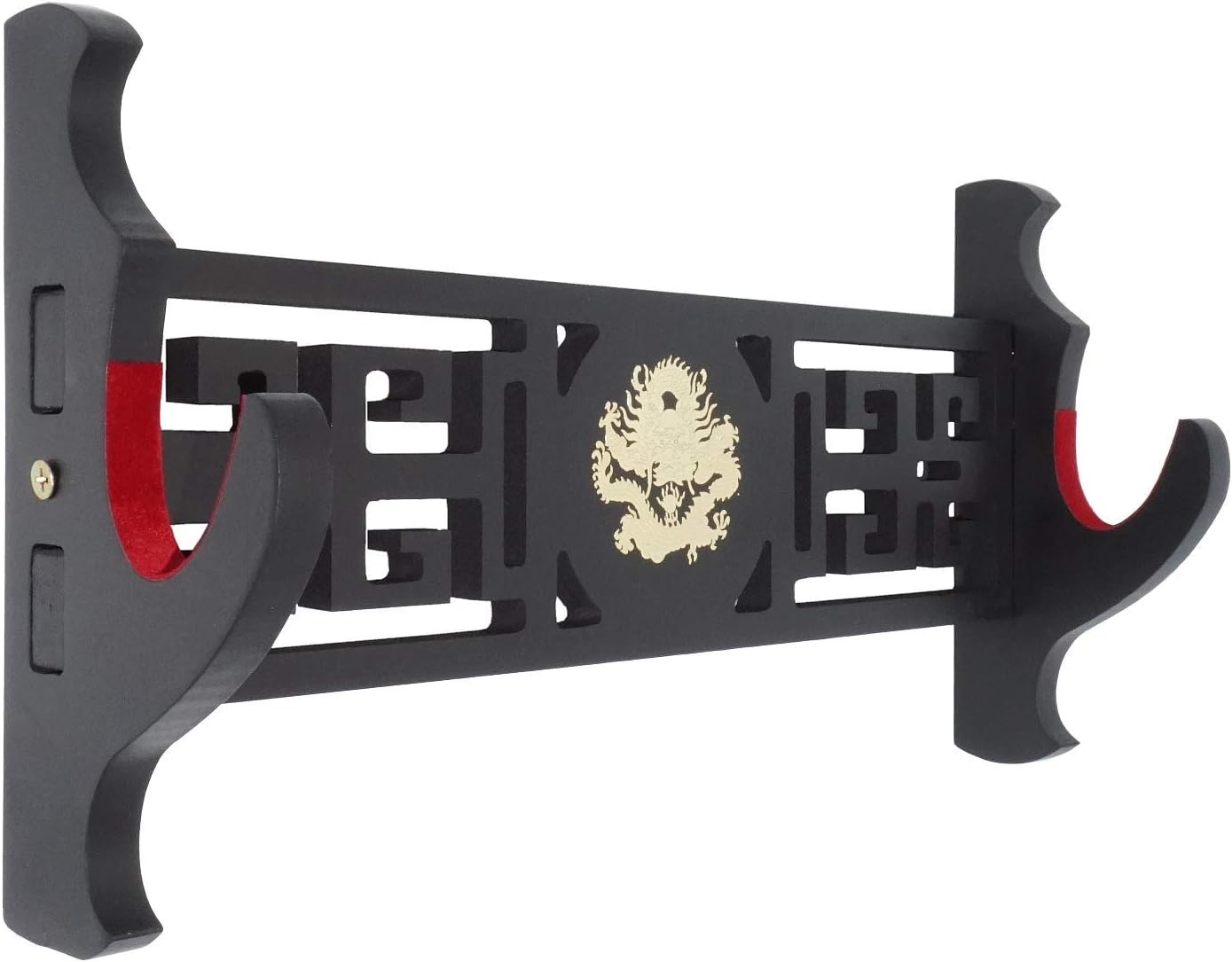 JIZHU 1 Layer Sword Holder Wall Mount Velvet Padded Katana Stand Samurai Sword Holder Display Rack-B