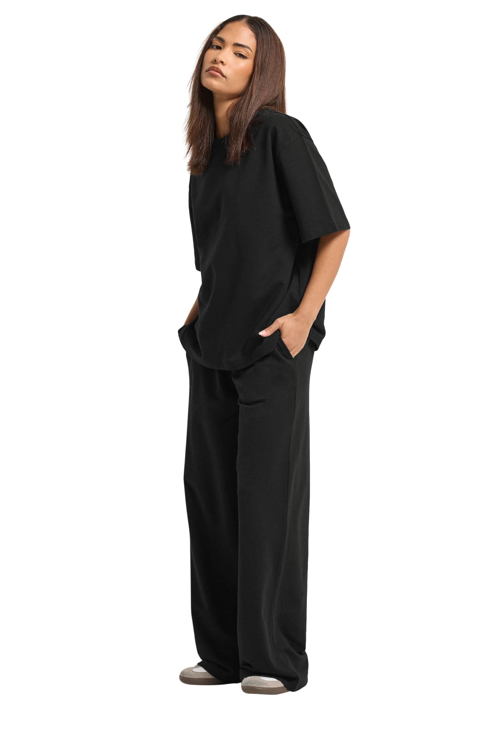 Pixiegirl Women's Black Petite Cotton Tshirt Size 10