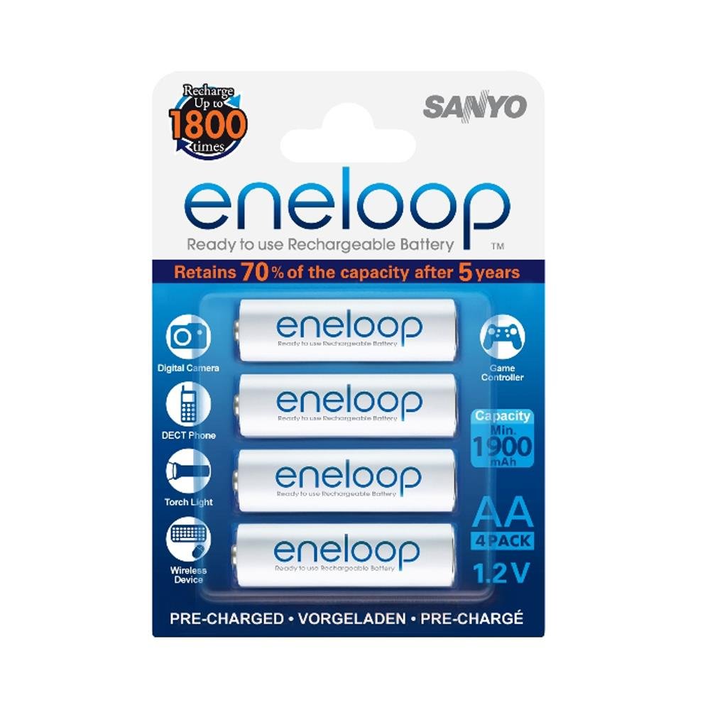 Chargeur Panasonic Eneloop Avec 4 Piles AA – Pour Piles NiMH AA/AAA, Charge Universelle - 5