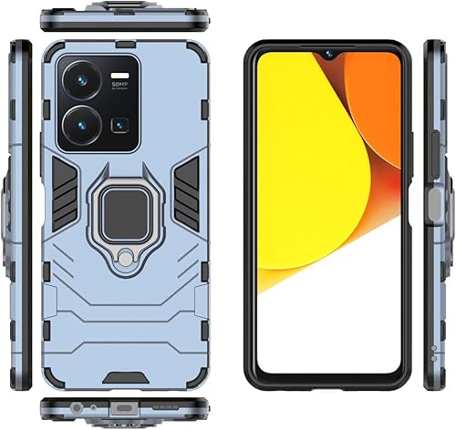 Vista 78 de Funda para Samsung Galaxy A04 4G, Cubierta De Cáscara De Soporte Para SM-A045F/DS SM-A045M/DS SM-A045F SM-A045M - Azul