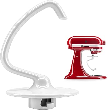 Food-Grade Dough Hook for Kitchenaid Stand Mixer, Fits 4.5-5Qt Tilt-Head Stand Mixer Attachments for Kitchenaid Mixer, Dishwasher Safe