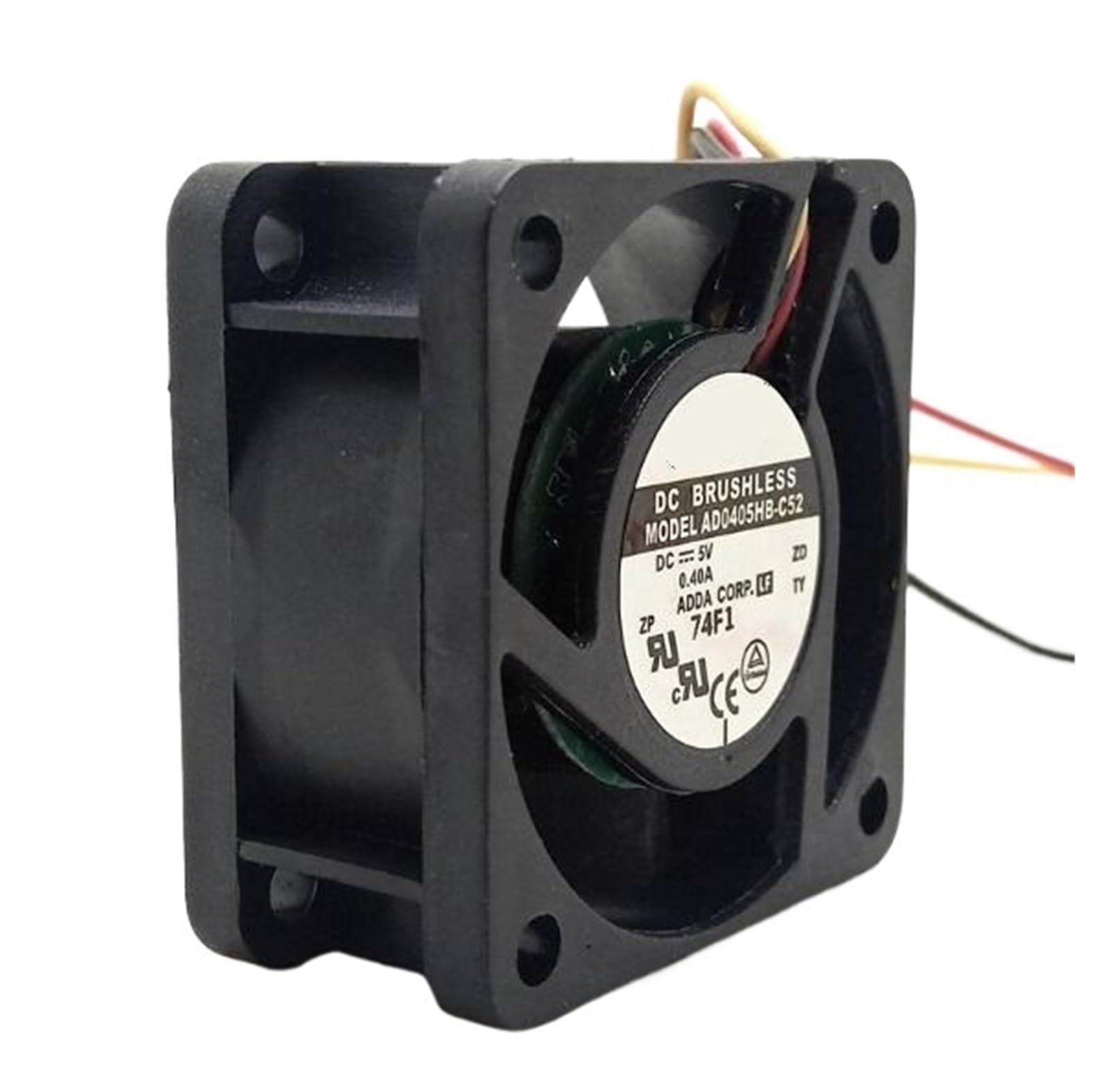 TYHUJKKL AD0405HB-C52 5V 0.40A 4020 Three-wire Double Ball Fan Switch Router Fan