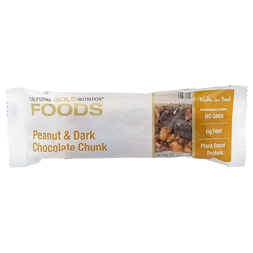 Miniatura 3 de California Gold Nutrition FOODS - Barras de maní y chocolate amargo, 12 barras, 1.4 oz (40 g) cada una