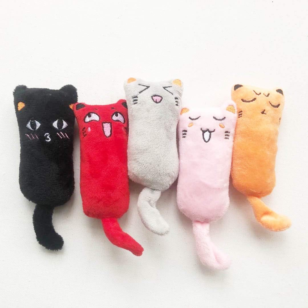 5Pcs Catnip Toy, Cat Chew Toy Bite Resistant Catnip Kitty Toys for Cats,cat Toys for Indoor Cats,Catnip Filled Cartoon Mice Cat Teething…