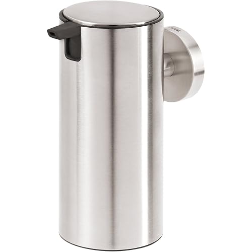 Tiger Boston Soap Dispenser Large, Stainless Steel Brushed, 6.5 x 14.5 x 10.8 cm