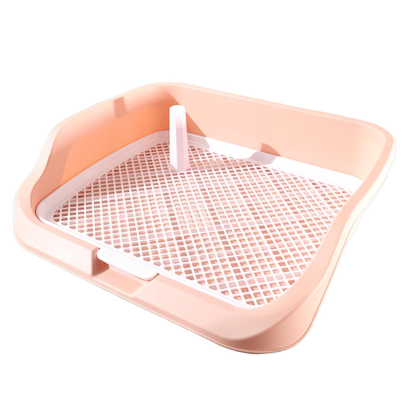 Bothyi Puppy Toilet Spots Potty Tray Reusable for Small and Medium Dogs Supplies Indoor Outdoor Raised Enclosure Dog Potty Pet Urinal, Pink