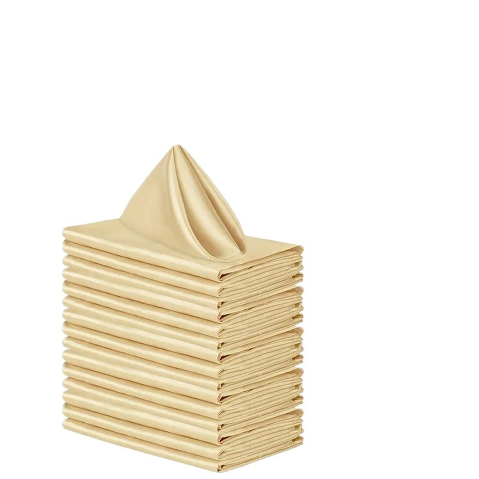 Cloth Napkins 12Pcs 30X30cm Satin Table Napkin Soft Handkerchief Romantic Wedding Banquet Square Napkins Dinner Decoration