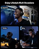 Vista 9 de Hybrid Active Noise Cancelling Headphones, Over-Ear Bluetooth Headphone with Hi-Res Audio, 60H Playtime, Deep Bass, Transparency Mode, Foldable