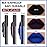evpct 3Pcs Dark Black Purple Blue Matte Liquid Lipstick Halloween for Women Long Lasting Smudge Proof Black 24 Hours Original Lip Liner and Lipstick Stain Makeup Set labial mate larga duracion 24