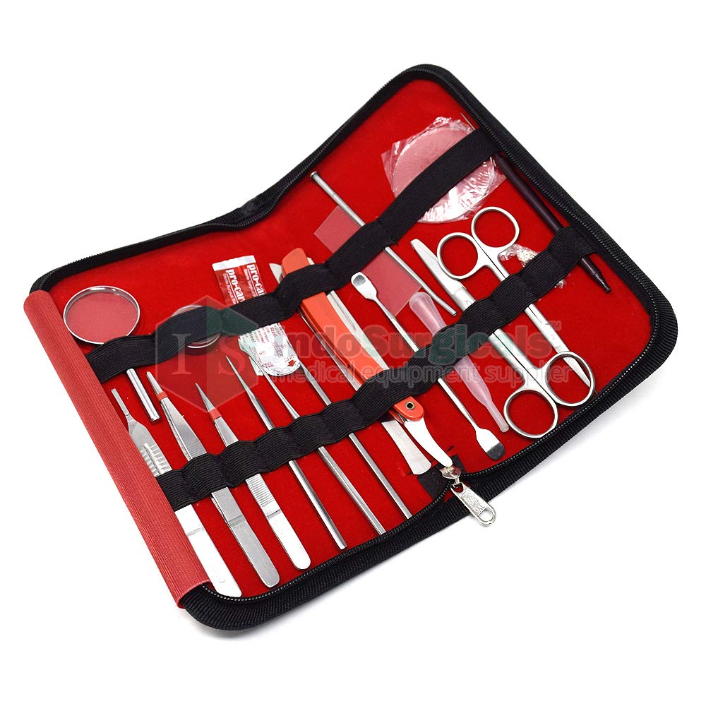 IS IndoSurgicals Dissecting Kit Set of 19 Instruments