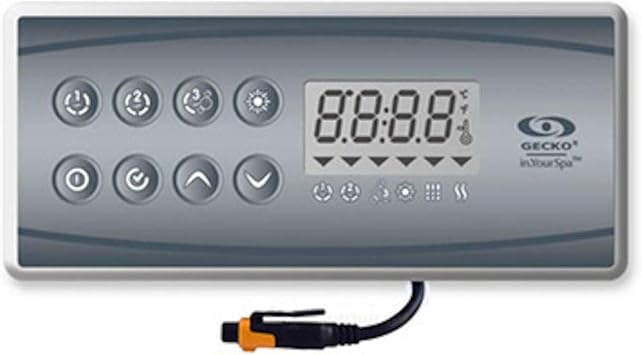 Gecko Topside, 8 Button, 3 Output, LCD, w/Overlay, 0607-007067