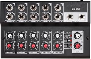 ZZBJ MIX5210 10-Channel Mixing Console Digital Audio Mixer Stereo for Recording DJ Network Live Broadcast mixer audio