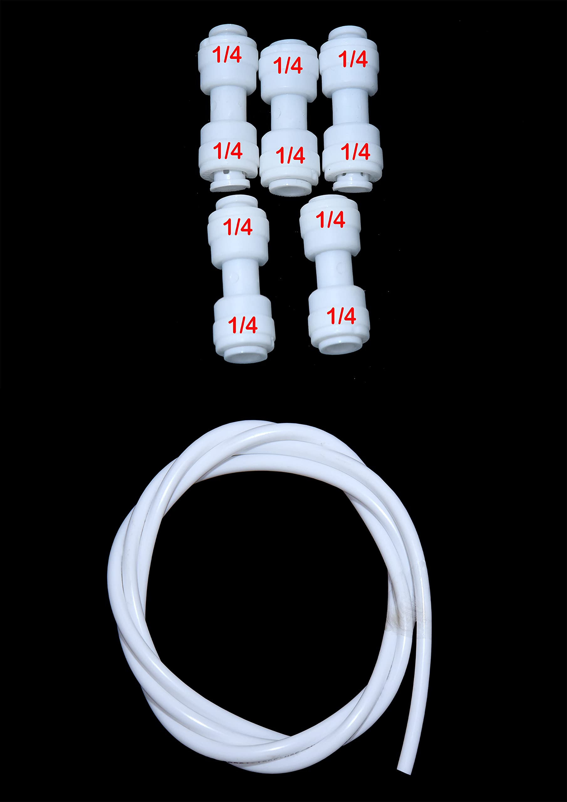 Care N Made® RO 44565 Size Pipe / Tube / Hose Connector (Pipe Jointer) 5PCS & 44565 Size 2MTR Pipe Suitable for All Type Domestic & Commercial RO, RO+UV Water Purifie-image-15