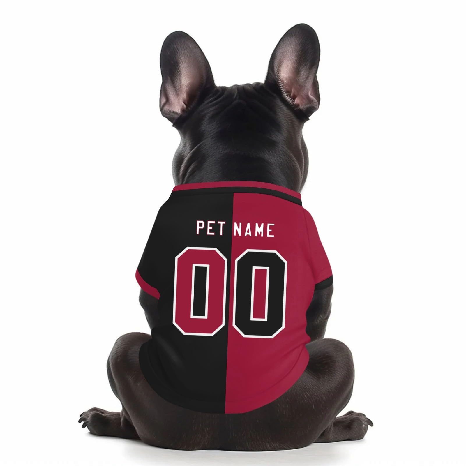 Customized Dog T-Shirt with Number, Personalized Dog Football Shirt, Breathable & Quiack Dry Football Jersey Gym Shirt for Large Medium Small Dogs & Cats — image 1