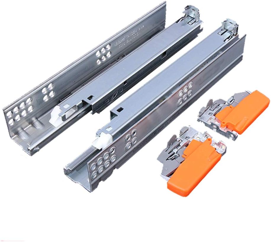 EYC Soft Close Drawer Slides, Under Mount Drawer Rails Full