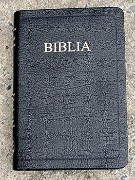 Unknown Binding Black Genuine Leather Romanian Bible Book