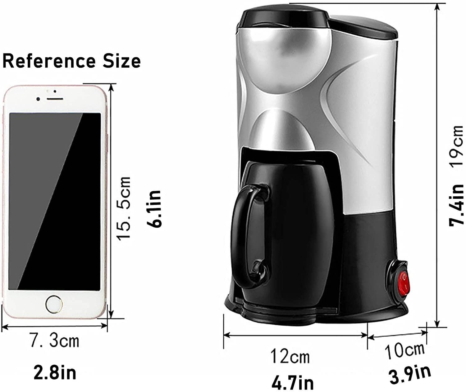 Home Accessories - Macchina per caffè Americano Monodose - Piccola ed Economica Macchina per caffè Americano per Ufficio, casa e Uso commerc