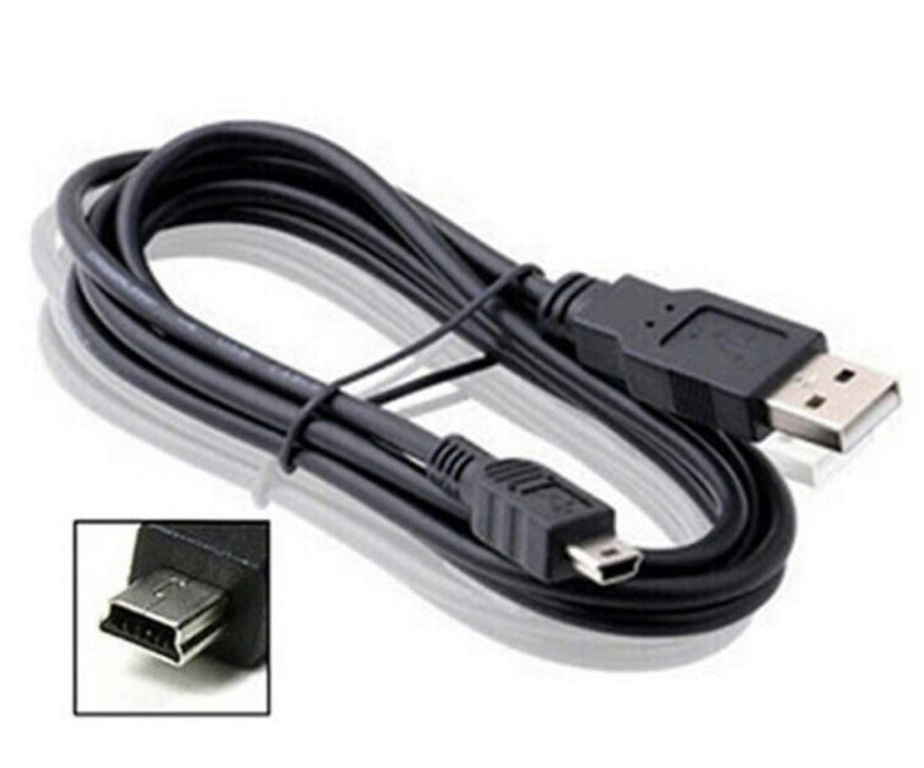 Câble USB Guy-Tech Pour Télécommande Logitech Harmony - Mini USB 5 Broches - 1m - Transfert Données Et Charge