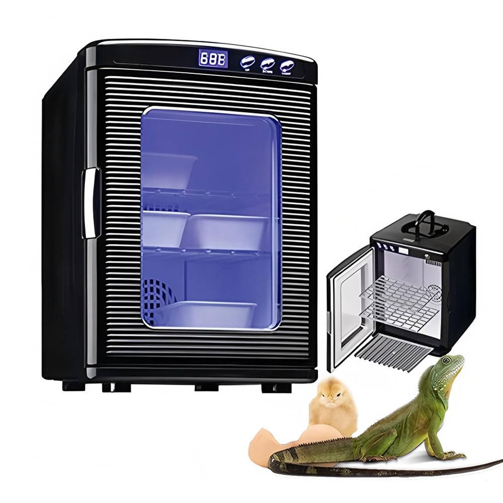 Amazon.co.jp: 爬虫類インキュベーター 25L 自動孵卵器 30-40枚入卵OK