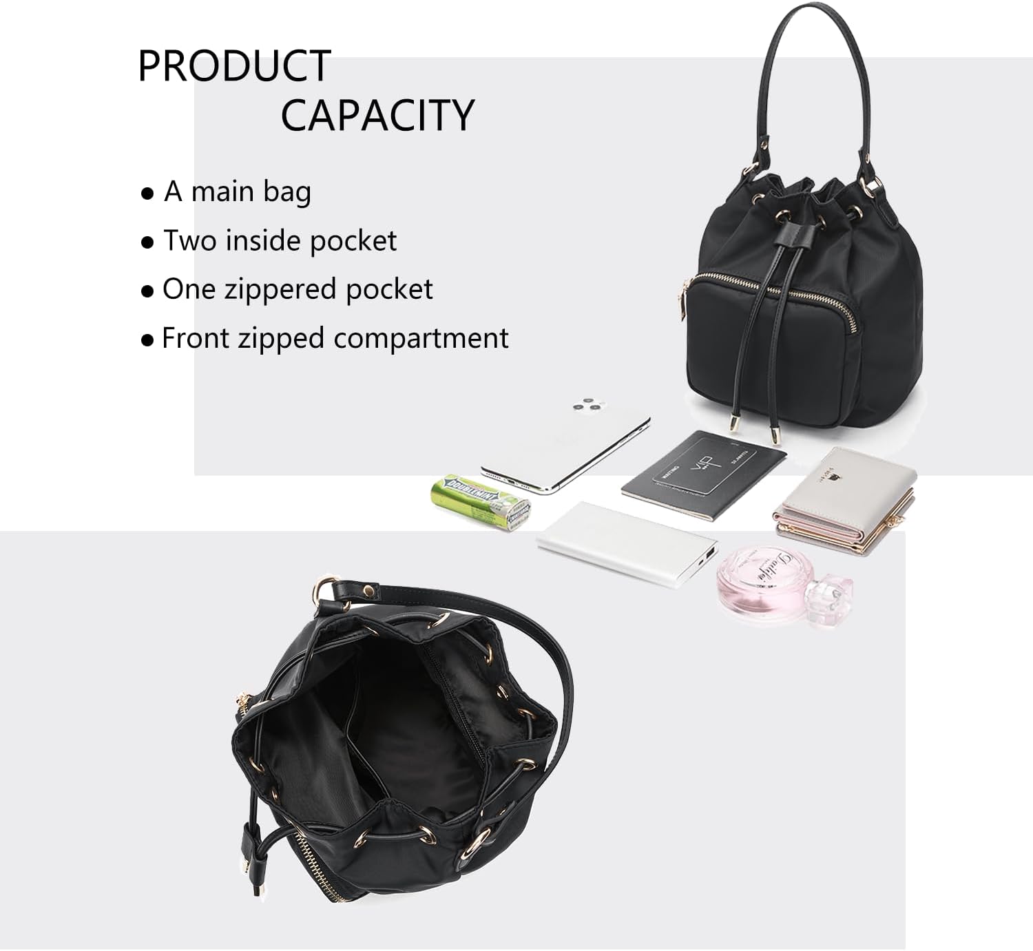 Crossbody Bag for Women - Stylish Bucket Handbag - Lightweight and Convenient - Ideal for Everyday Use - Image 7