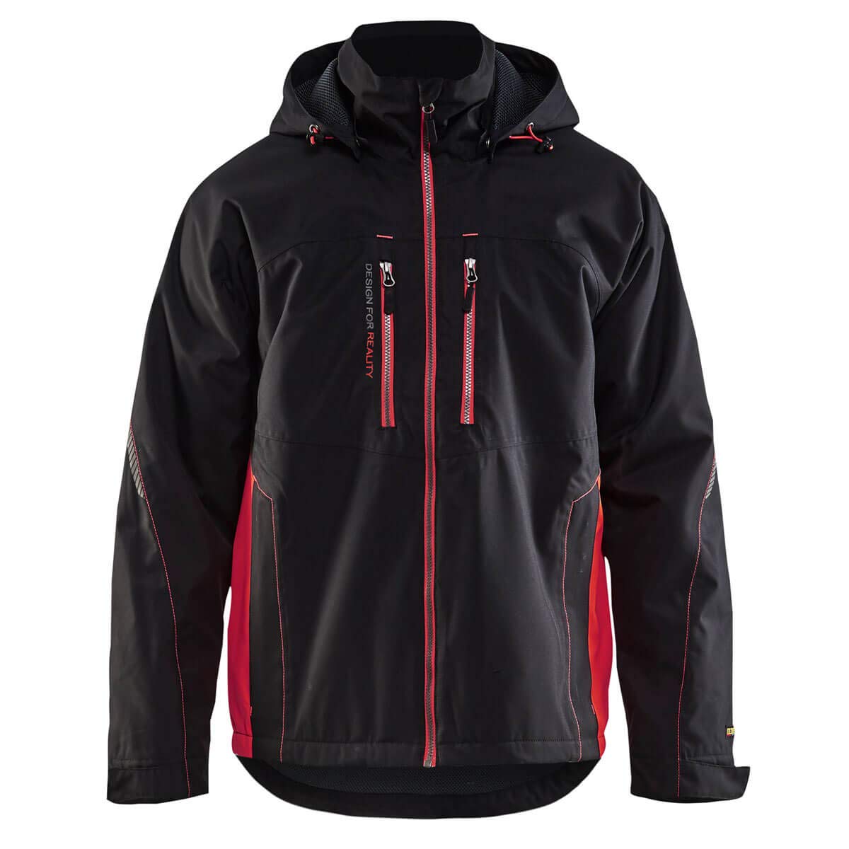 Blaklader 489019779956 VESTE FONCTIONNELLE DOUBLÉE ET LÉGÈRE, Noir/​Rouge, taille M