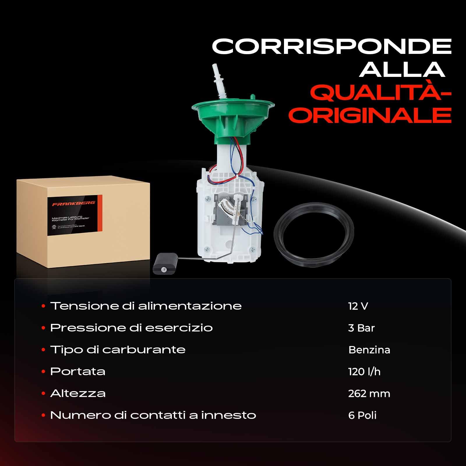 Frankberg Pompa carburante Pompa Benzina per Coo-per S R50 R53 R52 2002-2007 1.6L Benzina 16146765121