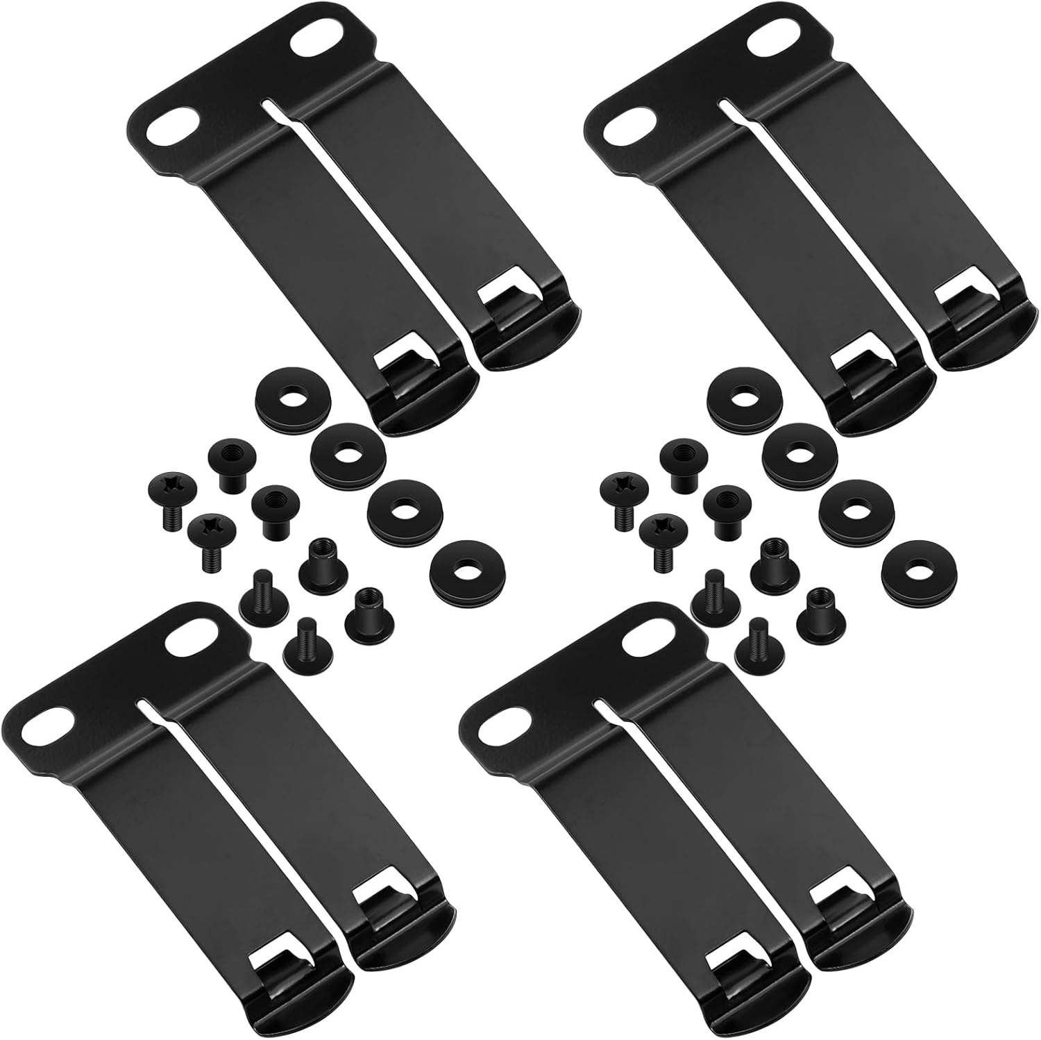 94 Pcs Dcc Monoblock Belt Clip Holster Clips Iwb Discreet Carry Concepts Clips with Screws and Washers Metal DIY Holster Kit Hardware for Making Knife Sheath Keel Guard