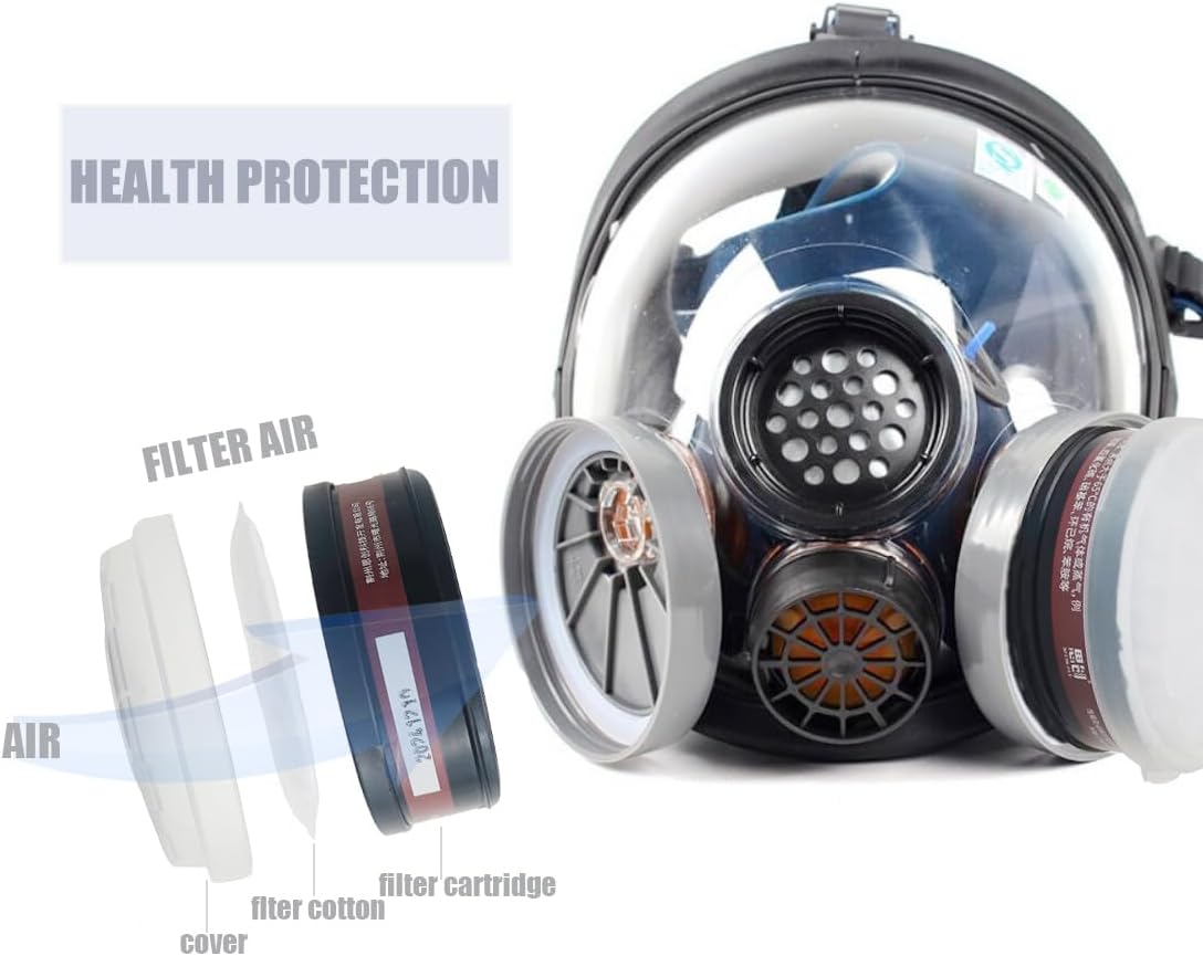 LDY-3 P-A-1 Filter Cartridge Against Organic Vapors and Dust for Respiratory Protection,Screw Type,4 Pcs