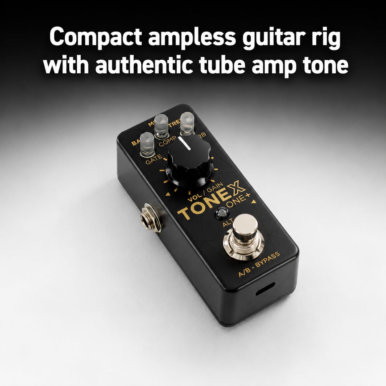 IK Multimedia TONEX ONE+ AI amplificatore per chitarra e pedale effetti con editing wireless Bluetooth, controllo MIDI, interfaccia audio USB, oltre 60.000 modelli di tono, simulatore compatto di