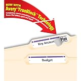 Avery Self-Adhesive Laser/Inkjet File Folder Labels, Purple Border, 750/Pack – view 8