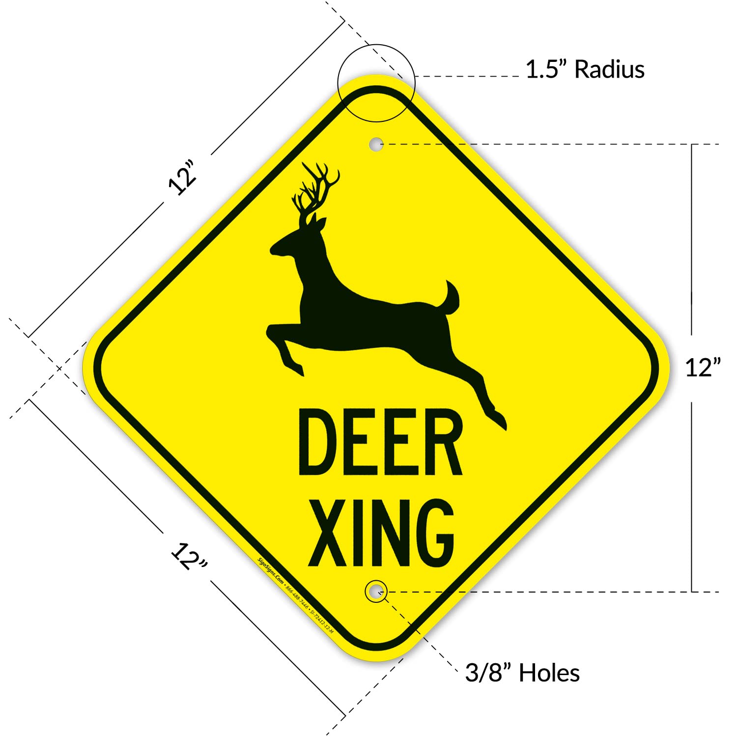 Deer Crossing Sign Phone Call
