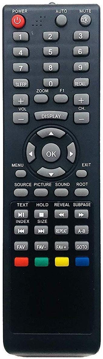Remotex Remote Compatible For Vu Led/Lcd/Hd Tv Remote Control (Please Match The Image With Your Old Remote) - Black