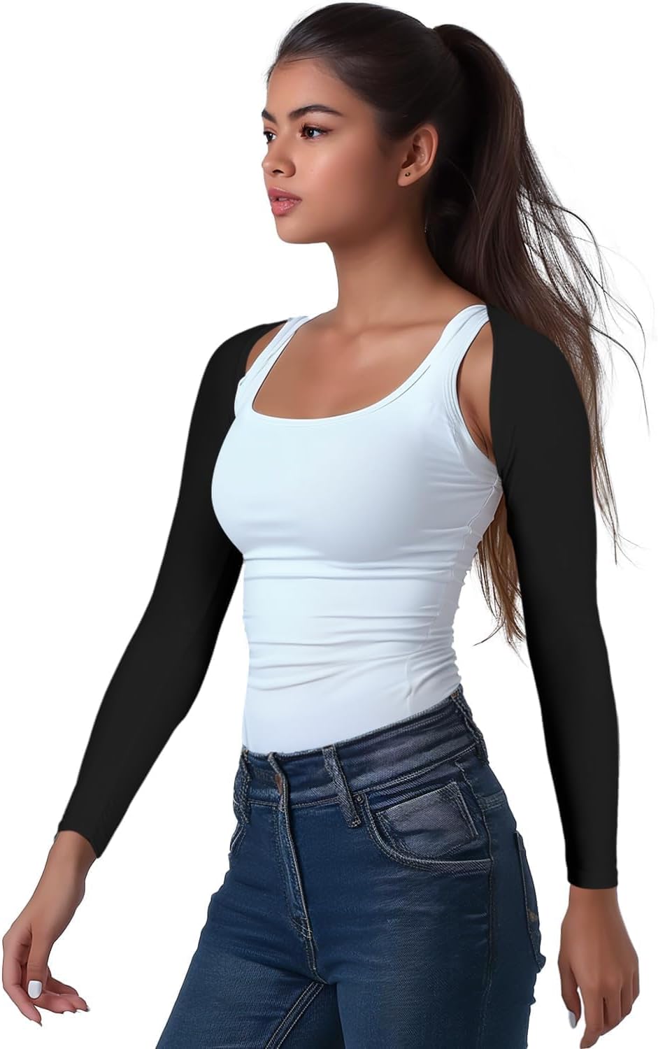 Outdoor Essentials Sun Shawl Cooling Sleeves - UV Shawl Arm Sleeves, Bolero Shrug - Shawl Golf Sleeves for Sun Protection