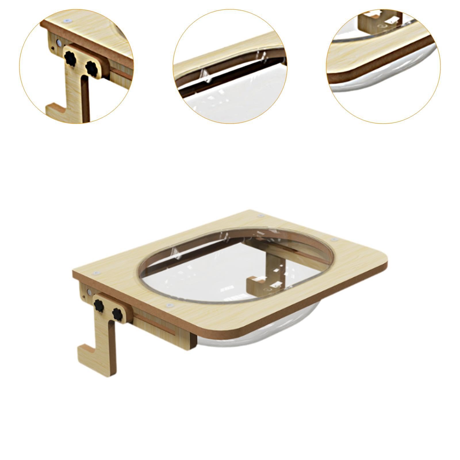 Whtkoph Cat Window Perch Cat Hammock Transparent for Sunbath Space Capsule Hammock Cat Bed