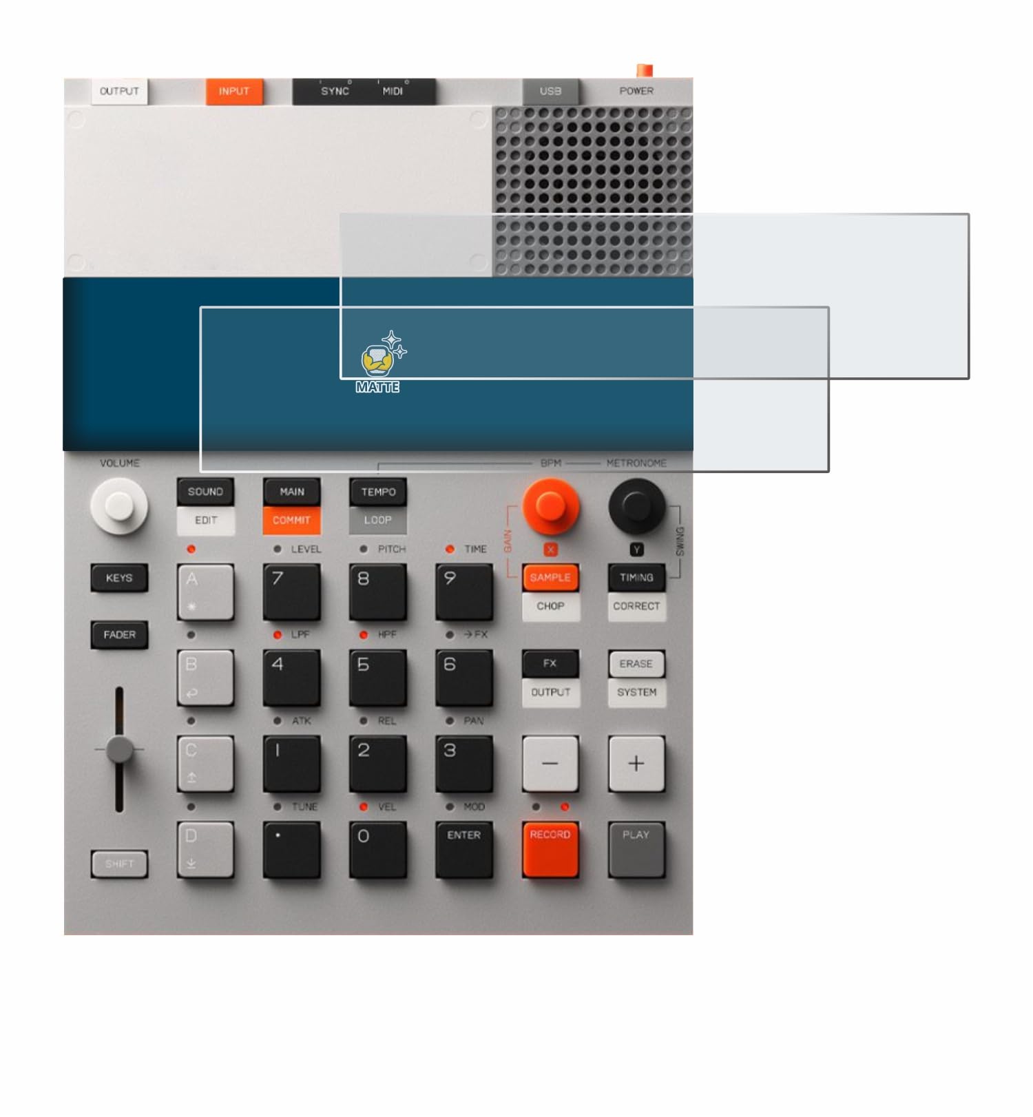 brotect Screen Protector Anti-Glare compatible with Teenage Engineering EP-133 K.O. II (2 Pack) Screen Protector Matte, Protection Film