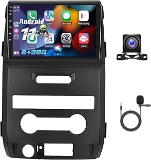 2+32G Android 11 Car Stereo for Ford F150 Raptor SVT 2009-2012 Upgrade Replacement Radio Apple Carplay Android Auto 9 inch Touch Screen Multimedia Player Head Unit FM Radio GPS Bluetooth+Backup Camera&MIC