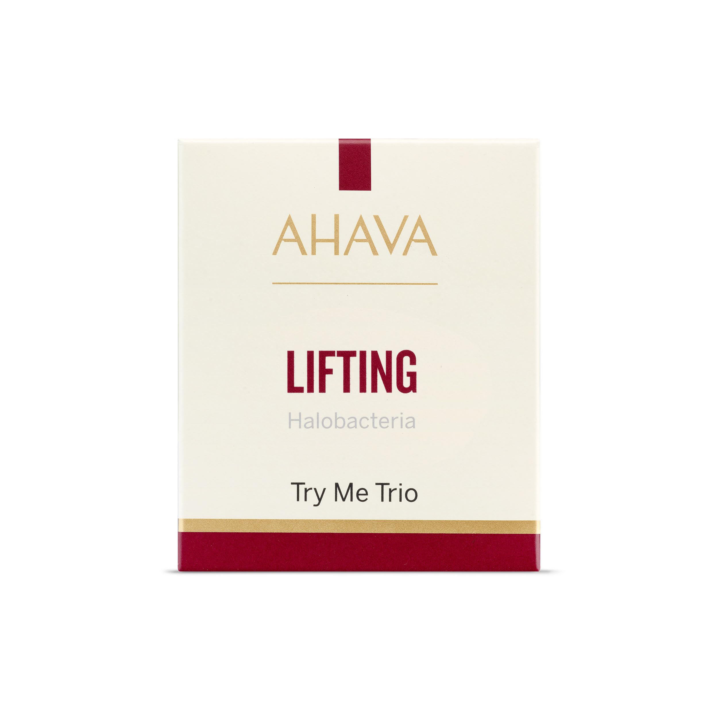AHAVA Halobacteria Restoring Lifting Sachet Kit- Nutri-Action Cream, Serum & Mask, Anti-Aging, Lifts, Firms & Smoothers mature skin, restores elasticity, with Osmoter & Hamamelis | 3ml