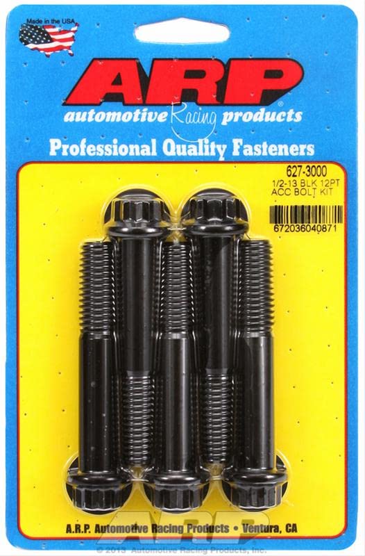 627-3000 1/2-13 X3.000 12pt Blk Oxide Bolts