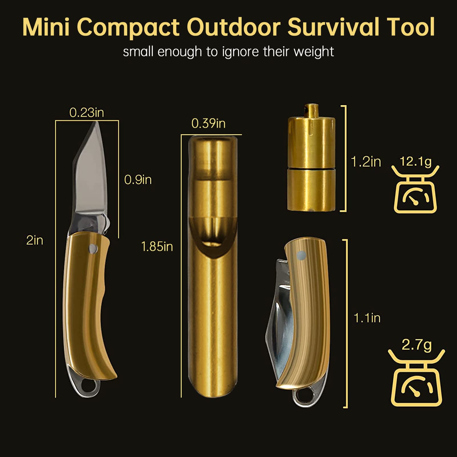 Zestaw narzędzi survivalowych! Mini brzytwa, mini lampa naftowa, narzędzia kempingowe i turystyczne, odpowiednie do aktywności na świeżym powietrzu.