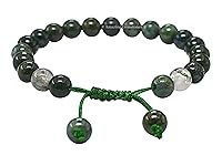 Vista 247 de Amazing Gemstone Yaxaite Bracelet for Women Men's Gifts - Protection Healing Crystal Bracelet - 8mm Gemstone Beaded Adjustable Bracelet Pulseras