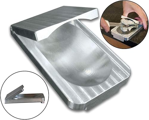 Miniatura 9 de La herramienta EZ-Oyster Shucking con diseño de ángulo variable, compatible con todos los diversos tamaños de ostras, hecha de aluminio macizo.
