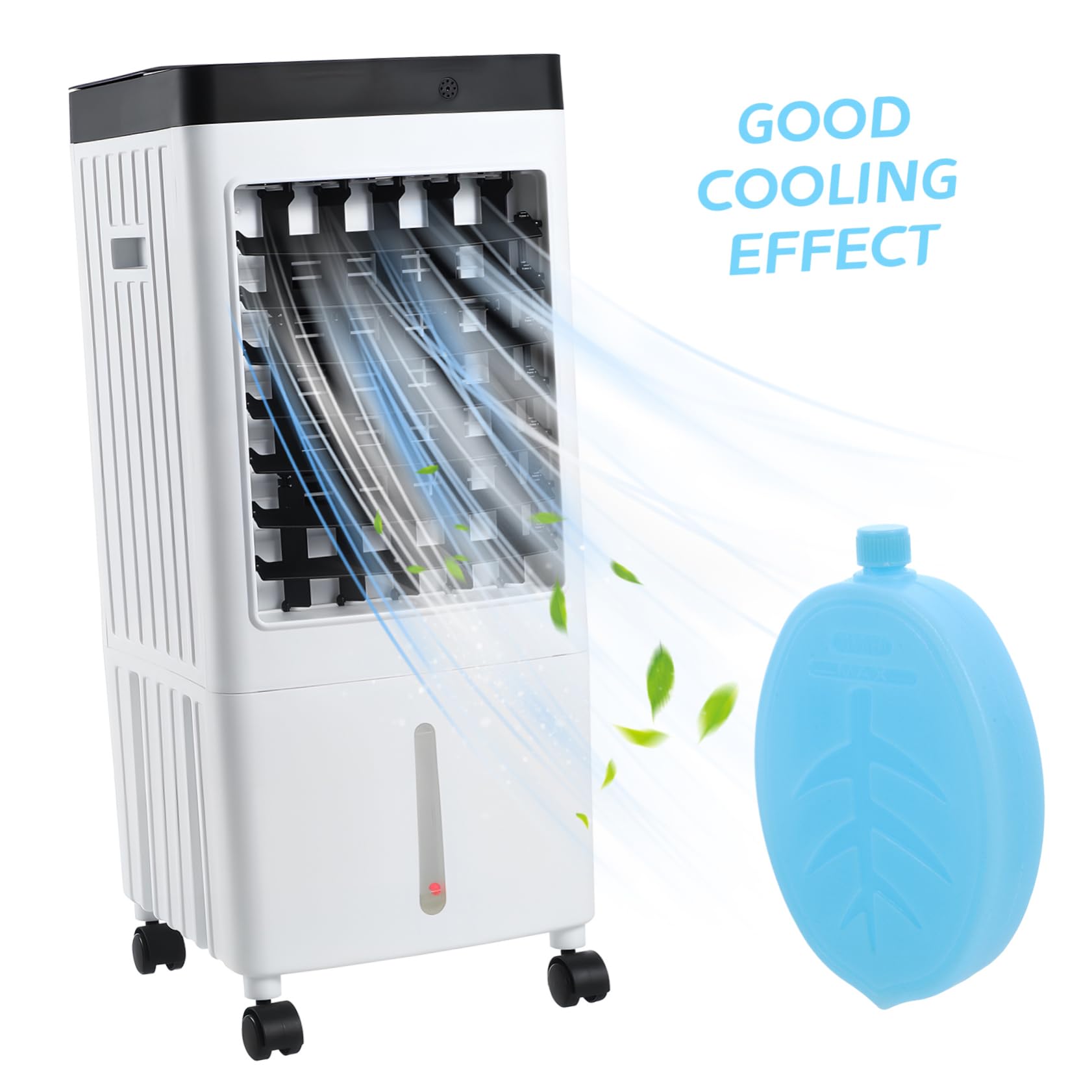 VANZACK Ventilateur De Climatisation Cristal De Glace Conteneurs De Glace De Refroidissement Congélateur Réutilisable Récipient De Glace Ventilateur De Gel De Glace Refroidisseur Frais