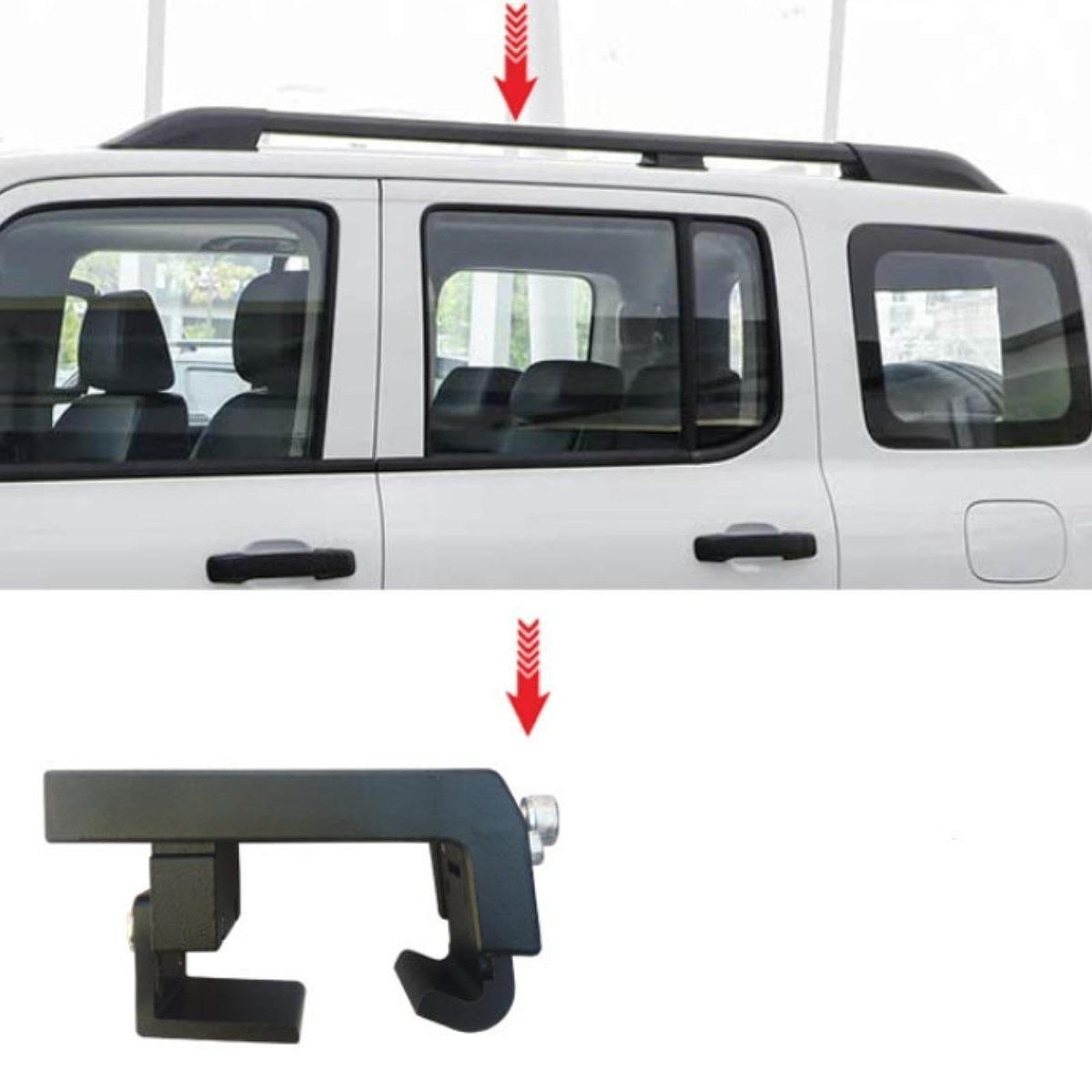 Markisenhalterungsset, Aluminiumlegierung, Edelstahl, Dachgepäckträgerzubehör, Zeltstütze, Reparaturset, Komplettes Montageset für Campingausflüge, Au, Style B